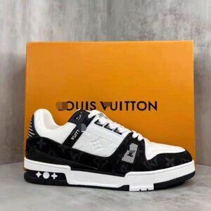 Louis Vuitton Black and White Sneakers